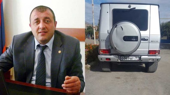 Ոստիկանություն. Այնթափի գյուղապետի մեքենայի համարանիշերը առգրավվել են