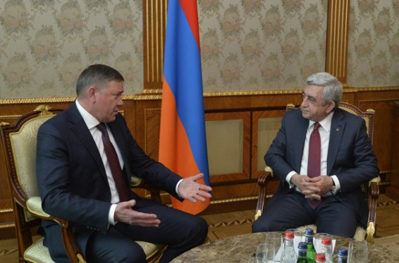 Նախագահն ընդունել է Վոլոգդայի նահանգապետ Օլեգ Կուվշիննիկովին