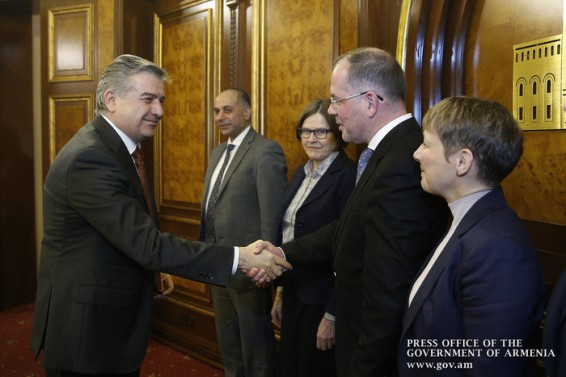 Վարչապետն ընդունել է Հայաստան-Եվրամիություն խորհրդարանական համագործակցության հանձնաժողովի պատվիրակությանը