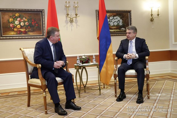 Վարչապետ Կարեն Կարապետյանն Ալմաթիում հանդիպել է Բելառուսի գործընկերոջ հետ