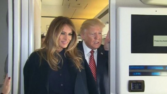 VIDEO: Жена Трампа сбежала от него в Палм-Бич
