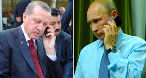 Путин проводит телефонный разговор с Эрдоганом