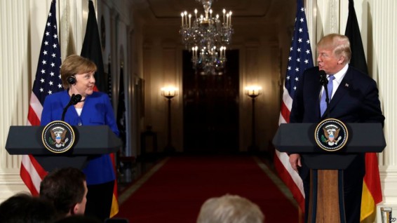Трамп и Меркель подтвердили общую позицию по санкциям против России