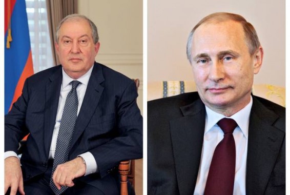 Армен Саргсян поздравил Путина