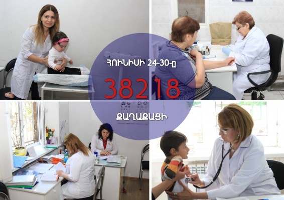 Ամբուլատոր - համաբուժարանային բուժհաստատություններ է այցելել 38218 քաղաքացի