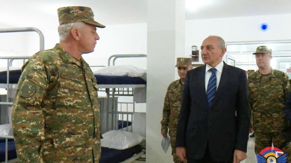 Զորամասի բացում Արցախում