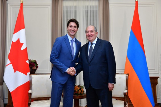 Կանադայի ու Հայաստանի միջև բարեկամությունն ունի լավ պատմություն, սակայն շատ ավելի մեծ ապագայի ներուժ. Ջ. Թրյուդոն՝ Ա. Սարգսյանին