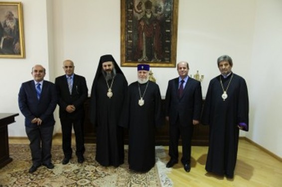 Ամենայն Հայոց Կաթողիկոսն ընդունեց Անտիոքի Ուղղափառ Եկեղեցու միտրոպոլիտին