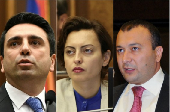 ԱԺ փոխնախագահներ ընտրվեցին Ալեն Սիմոնյանը, Լենա Նազարյանը և Վահե Էնֆիաջյանը