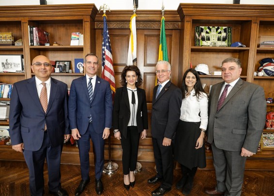 Աննա Հակոբյանն ու Լոս Անջելեսի քաղաքապետ Էրիկ Գարսետին քննարկել են համագործակցության հարցեր