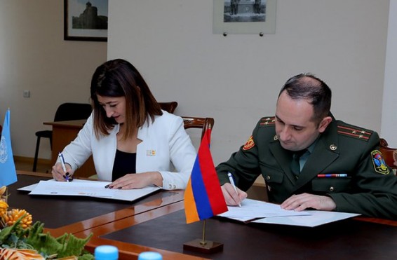 Ստորագրվել է ՀՀ պաշտպանության նախարարության և ՄԱԿ-ի բնակչության հիմնադրամի համագործակցության 2019թ. ծրագիրը