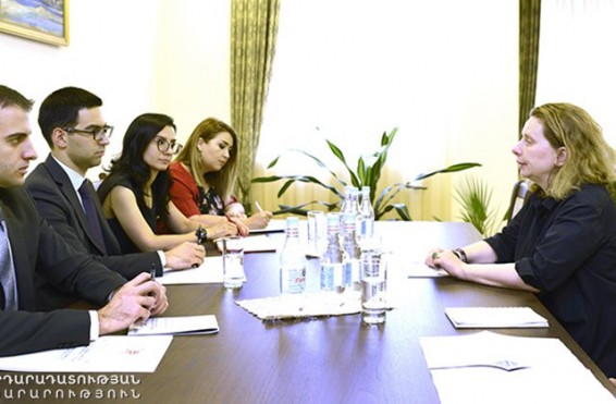 Արդարադատության նախարարն ընդունել է Եվրոպայի խորհրդի երևանյան գրասենյակի ղեկավարին