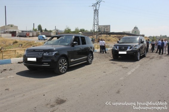 ԱԻՆ-ը տեսանյութ է հրապարակել պայթյունի վերաբերյալ, որի ժամանակ վնասվել է Շշի Մելոյի «Range Rover»-ը