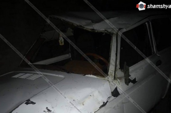 ВАЗ 2121 մակնիշի մեքենան Շամլուղում գլխիվայր շրջվել է. Shamshyan.com