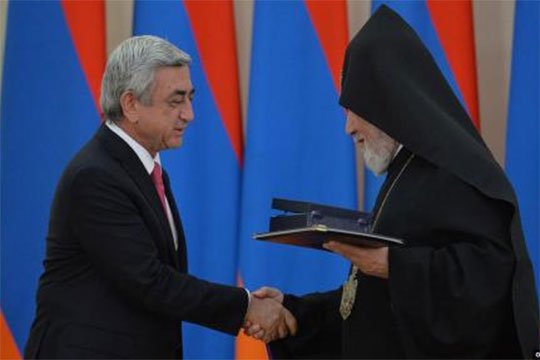 Սերժ Սարգսյանը շնորհավորել է Գարեգին Բ-ին