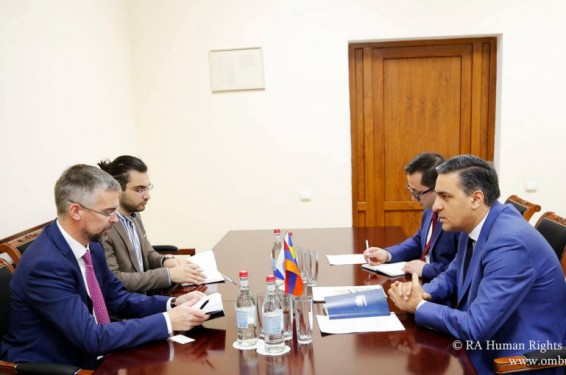 Մարդու իրավունքների պաշտպանն ընդունել է Վրաստանում և Հայաստանում Շվեդիայի Թագավորության արտակարգ և լիազոր դեսպանին