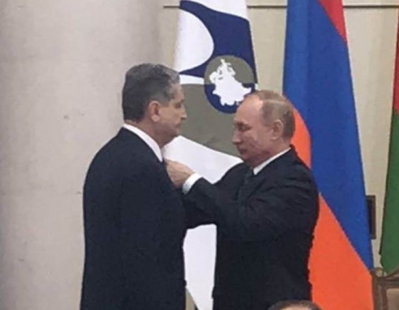 Տիգրան Սարգսյանը պարգեւատրվել է «Բարեկամության շքանշանով»