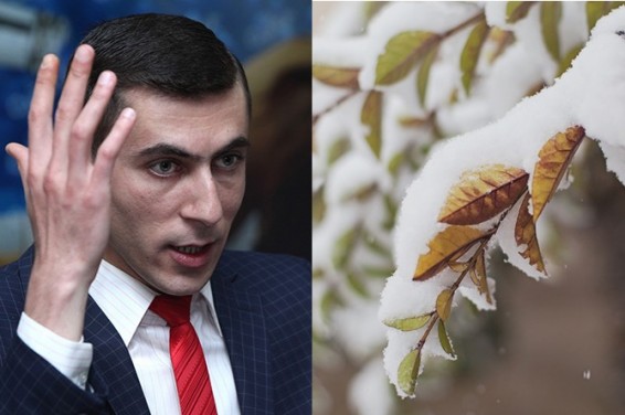 Суренян объяснил, почему выпавший в Армении снег является 