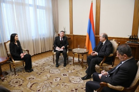 Արմեն Սարգսյանն ընդունել է Ասիական զարգացման բանկի (ԱԶԲ) հայաստանյան գրասենյակի տնօրեն Պաոլո Սպանտիգատին