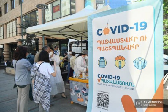 В Армении подтверждено 896 новых случаев заражения COVID-19