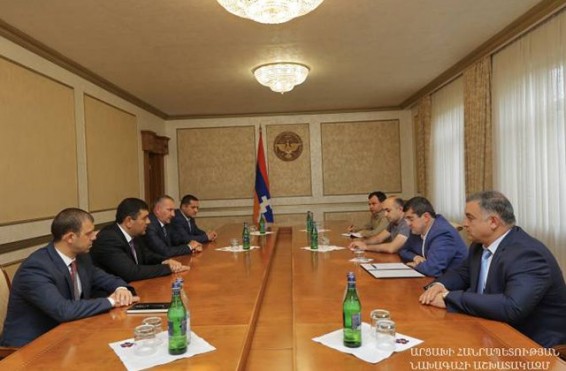 Արցախի նախագահն ընդունել է Կապանի քաղաքապետ Գևորգ Փարսյանի գլխավորած պատվիրակությանը