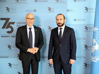 Արարատ Միրզոյանը հանդիպել է ՄԱԿ Մարդու իրավունքների Բարձրագույն հանձնակատարի հետ