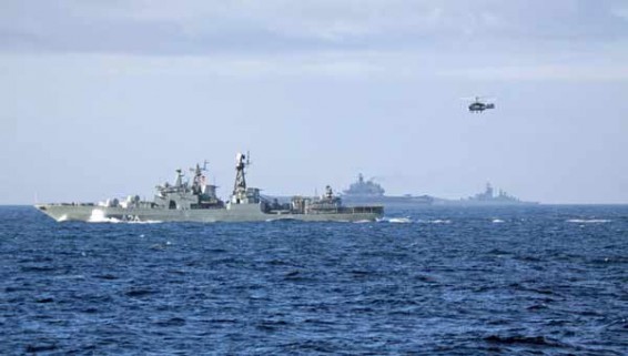 Британские истребители приблизились к группировке российских кораблей в Ла-Манше