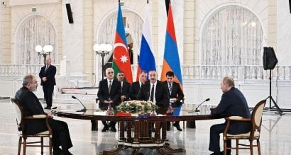 Մոսկվայում մեկնարկել է Փաշինյան–Ալիեւ–Պուտին հանդիպումը