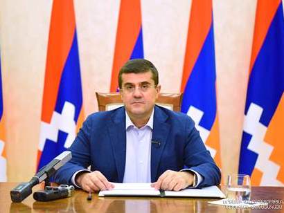 Президент Арцаха направил послание по случаю Дня России