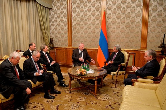 Президент Серж Саргсян встретился с сопредседателями минской группы ОБСЕ