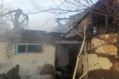 Մեդովկա գյուղում տուն է այրվել