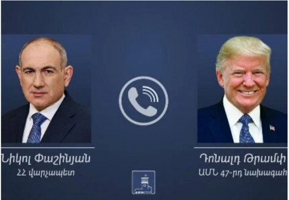 Նիկոլ Փաշինյանը հեռախոսազրույց է ունեցել ԱՄՆ ընտրված նախագահ Դոնալդ Թրամփի հետ