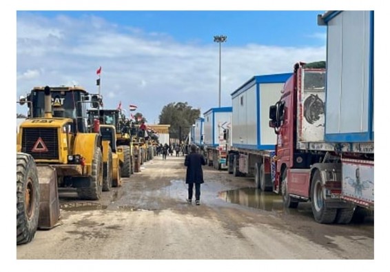 Нетаньяху не пропустил в сектор Газа караваны c мобильными домами и тяжелую технику