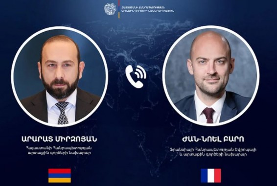 Мирзоян рассказал французскому коллеге о важности подписания мирного соглашения с Азербайджаном