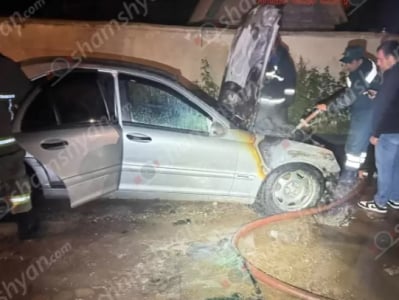 Մարտունիում հրդեհ է բռնկվել «Mercedes»-ում․ այն դարձել է ոչ շահագործելի