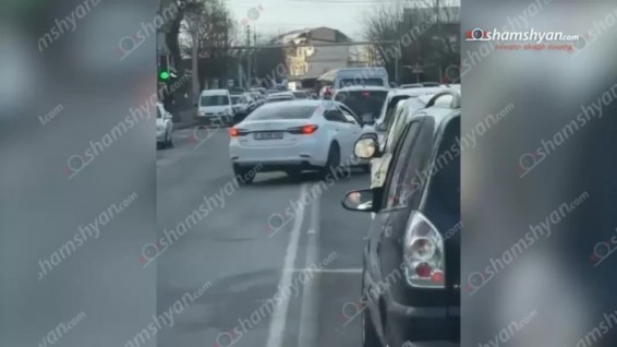 «Mazda»-ի վարորդը երթևեկել է հանդիպակաց ու վթարային իրավիճակ ստեղծել