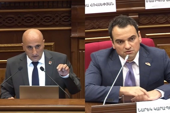 Ձեր թուլակամ որոշման արդյունքում ԲՀԿ-ն այսօր Ազգային ժողովում չէ. Նարեկ Կարապետյանը՝ Վահագն Հովակիմյանին