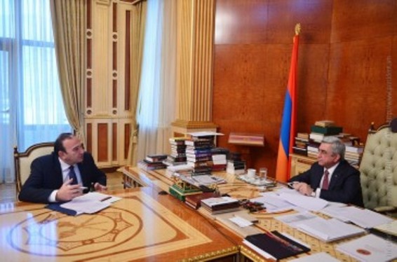 Լևոն Մկրտչյանը Նախագահին է զեկուցել հանրակրթության և բարձրագույն կրթության ոլորտներում իրականացվող աշխատանքների և ծրագրերի մասին