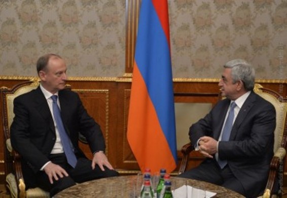 Սերժ Սարգսյանը ընդունել է ՌԴ անվտանգության խորհրդի քարտուղարին