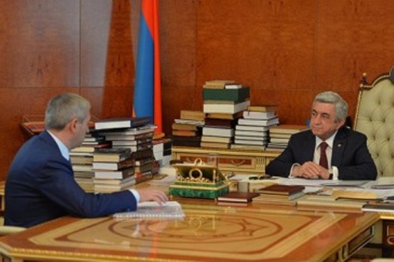 Վահան Մարտիրոսյանը Սերժ Սարգսյանին զեկուցել է խնդիրների լուծման և իրականացվող ծրագրերի ընթացքի մասին