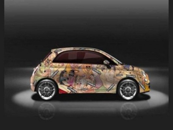 Fiat 500-ը Կամասուտրայից նկարներով են զարդարել