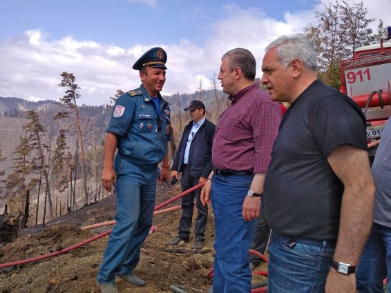 Հայ հրշեջների ներդրումը զգալի էր. Վրաստանի վարչապետն այցելել է Բորժոմիում հայ փրկարարների ճամբար